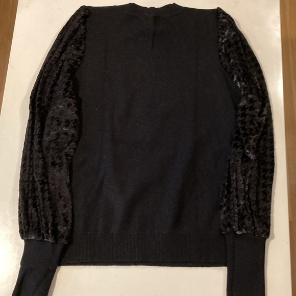 Fate Velvet Burnout Sleeve‎ Top Small Black - Picture 5 of 7